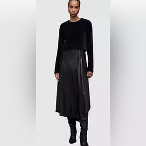 All saints sweater + slip dress set